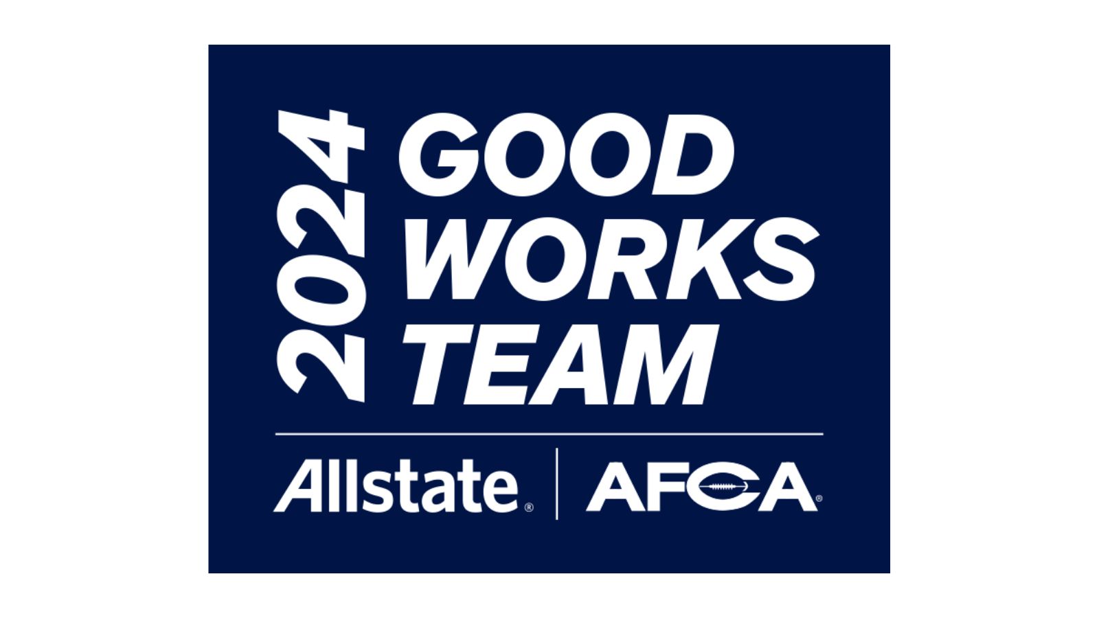 2024 Allstate AFCA Good Works Team